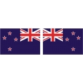 New Zealand Flag Decal Vinyl/Sticker 4.5" wide x 3''high!